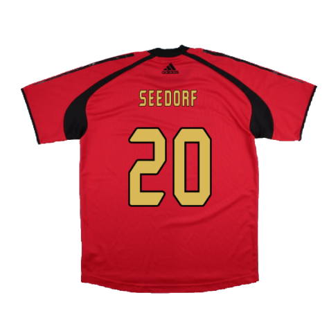 AC Milan 2004-05 Adidas Champions League Training Shirt (L) (Seedorf 20) (Very Good)