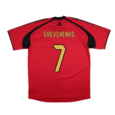 AC Milan 2004-05 Adidas Champions League Training Shirt (L) (Shevchenko 7) (Very Good)