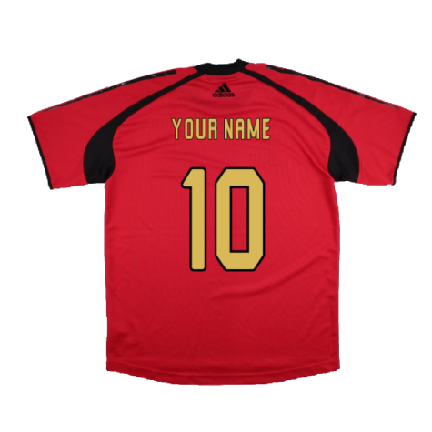 AC Milan 2004-05 Adidas Champions League Training Shirt (L) (Your Name 10) (Very Good)