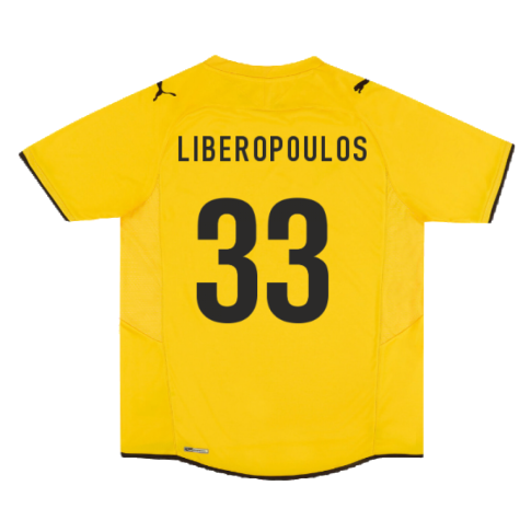 AEK Athens 2009-10 Home Shirt ((Excellent) XL) (Liberopoulos 33)