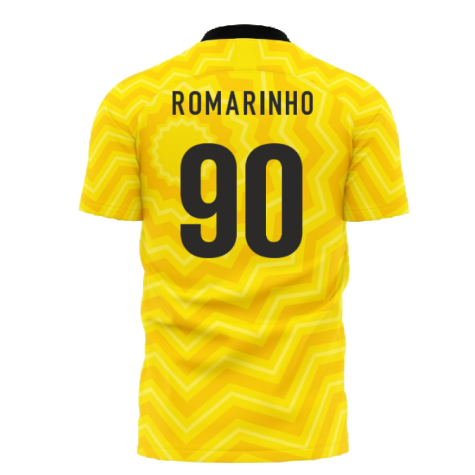 Al-Ittihad 2024-2025 Home Concept Football Kit (Libero) - Kids (Romarinho 90)