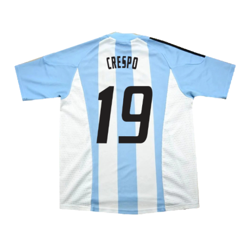 Argentina 2002-04 Home Shirt (L) (Excellent) (Crespo 19)