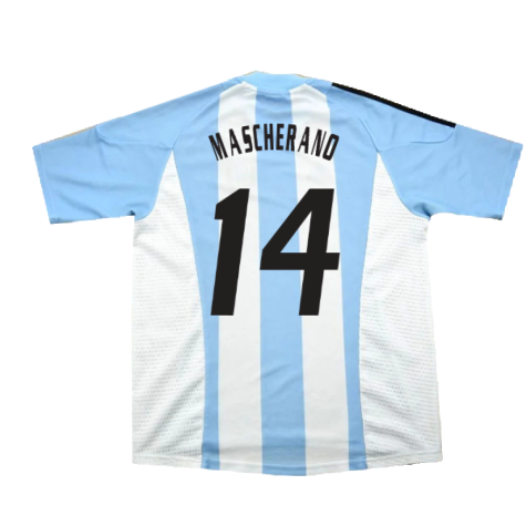 Argentina 2002-04 Home Shirt (L) (Excellent) (MASCHERANO 14)