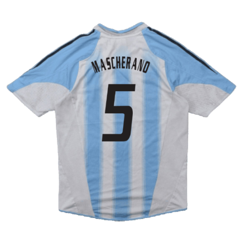 Argentina 2004-05 Home Shirt (XL) (Good) (Mascherano 5)