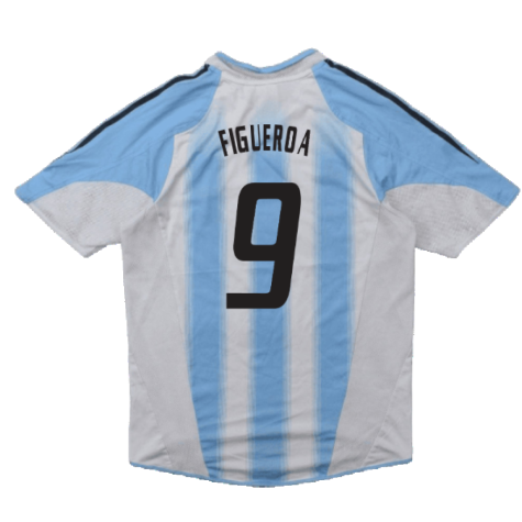 Argentina 2004-06 Home Shirt (S) (Good) (Figueroa 9)