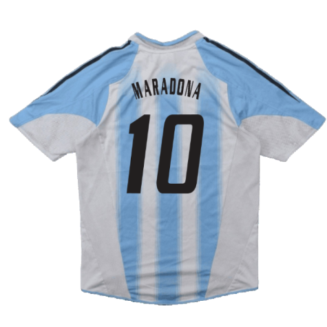 Argentina 2004-06 Home Shirt (S) (Good) (MARADONA 10)