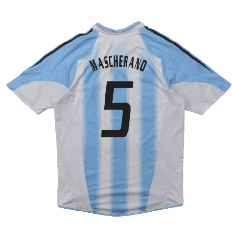 Argentina 2004-06 Home Shirt (S) (Good) (Mascherano 5)