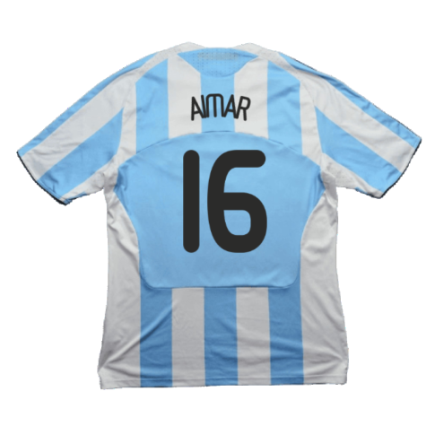 Argentina 2008-09 Home Shirt (S) (Very Good) (Aimar 16)