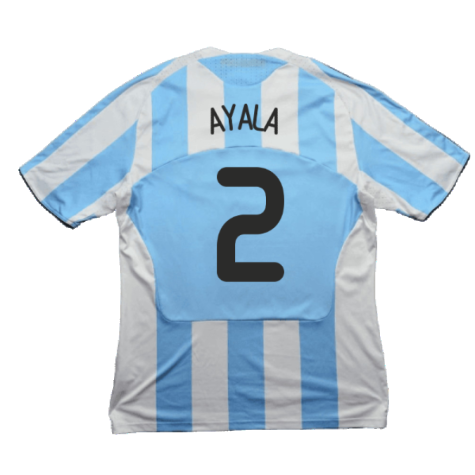 Argentina 2008-09 Home Shirt (L) (Very Good) (Ayala 2)