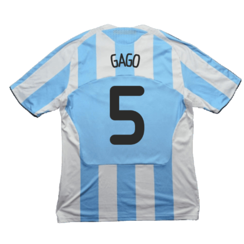 Argentina 2008-09 Home Shirt (S) (Very Good) (Gago 5)