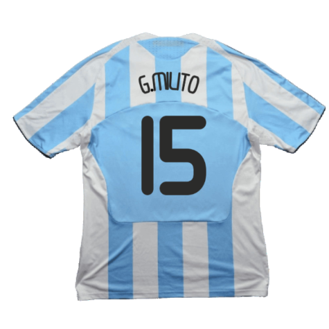 Argentina 2008-09 Home Shirt (S) (Very Good) (G.Milito 15)