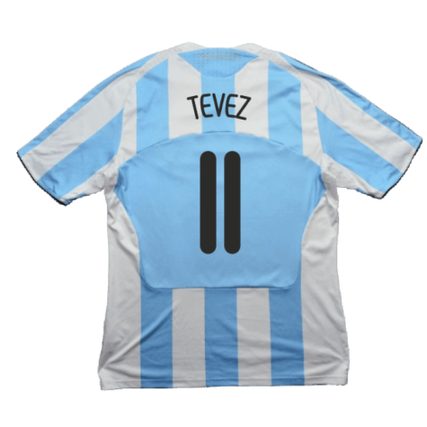 Argentina 2008-09 Home Shirt (S) (Very Good) (Tevez 11)