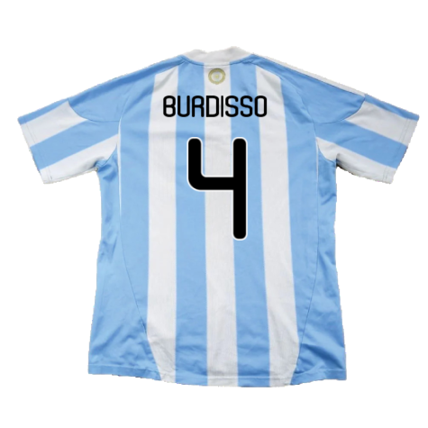 Argentina 2010-11 Home (L) (Excellent) (Burdisso 4)