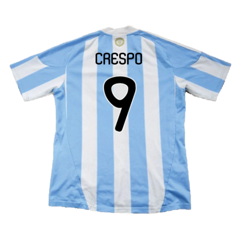 Argentina 2010-11 Home (L) (Excellent) (Crespo 9)