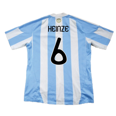 Argentina 2010-11 Home (L) (Excellent) (Heinze 6)