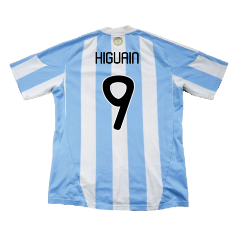 Argentina 2010-11 Home (L) (Excellent) (Higuain 9)