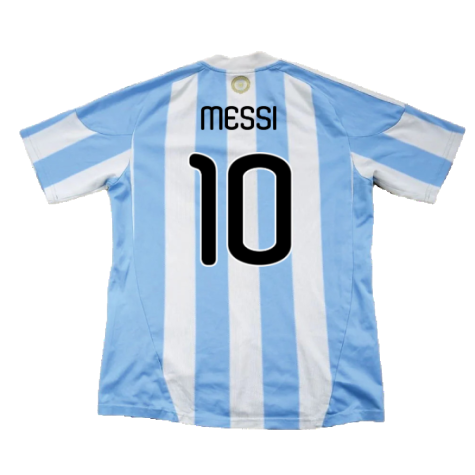 Argentina 2010-11 Home (L) (Excellent) (Messi 10)