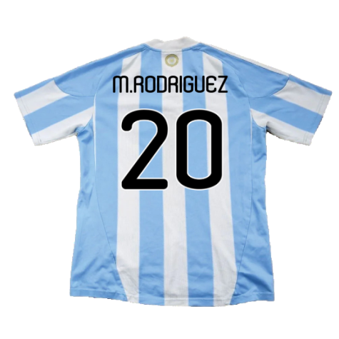 Argentina 2010-11 Home (L) (Excellent) (M.Rodriguez 20)