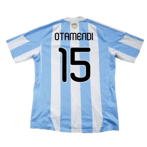 Argentina 2010-11 Home (L) (Excellent) (Otamendi 15)