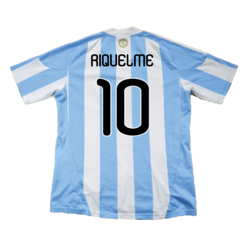 Argentina 2010-11 Home (L) (Excellent) (Riquelme 10)