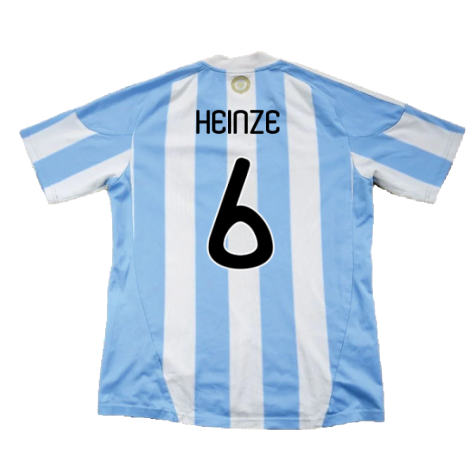 Argentina 2010-11 Home Shirt (Excellent) (Heinze 6)