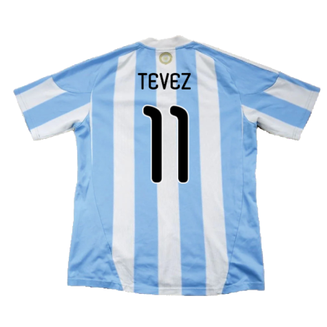 Argentina 2010-11 Home (L) (Excellent) (Tevez 11)