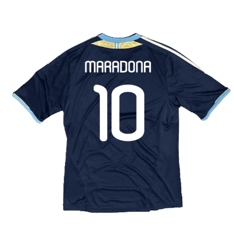 Argentina 2011-2012 Away Shirt (Good) (MARADONA 10)