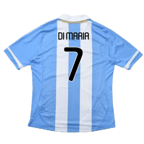 Argentina 2011-2012 Home Shirt (L) (Good) (Di Maria 7)