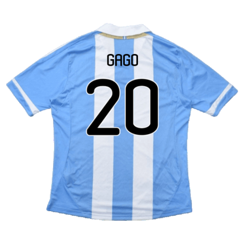 Argentina 2011-2012 Home Shirt (L) (Good) (Gago 20)