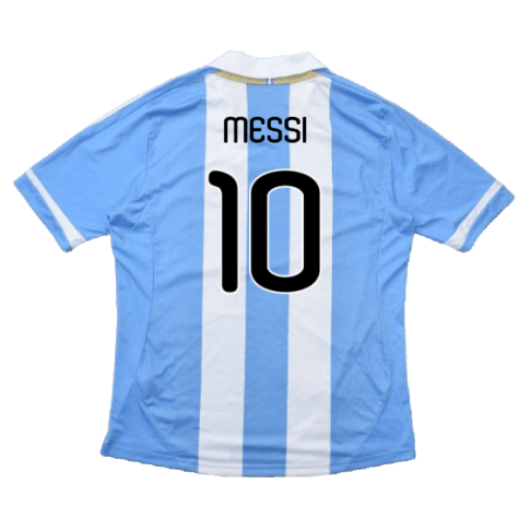 Argentina 2011-2012 Home Shirt (L) (Good) (Messi 10)