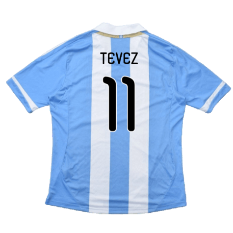 Argentina 2011-2012 Home Shirt (L) (Good) (Tevez 11)