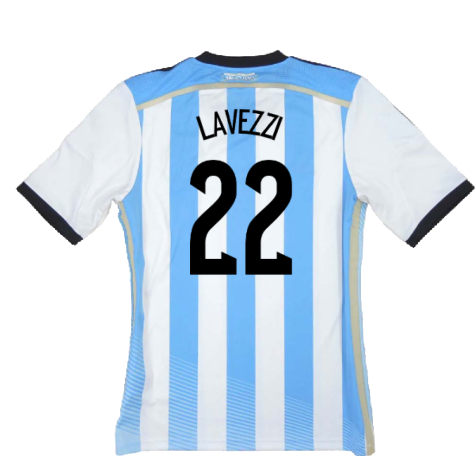 Argentina 2014-15 Home (S) (Good) (Lavezzi 22)