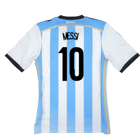 Argentina 2014-15 Home Shirt (L) (Mint) (Messi 10)