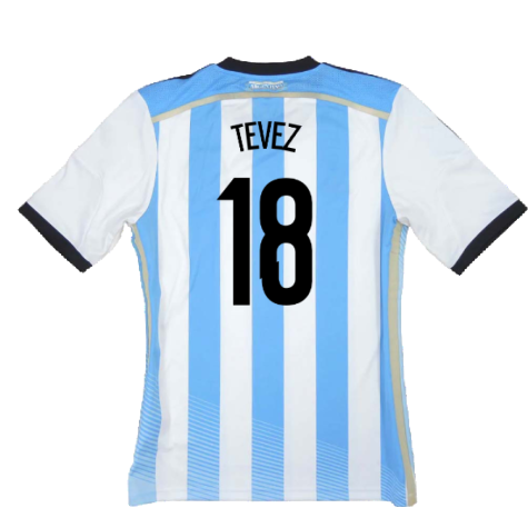 Argentina 2014-15 Home Shirt (XL) (Very Good) (Tevez 18)