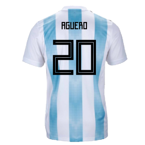 Argentina 2018-19 Home Shirt (XL) (Excellent) (Aguero 20)