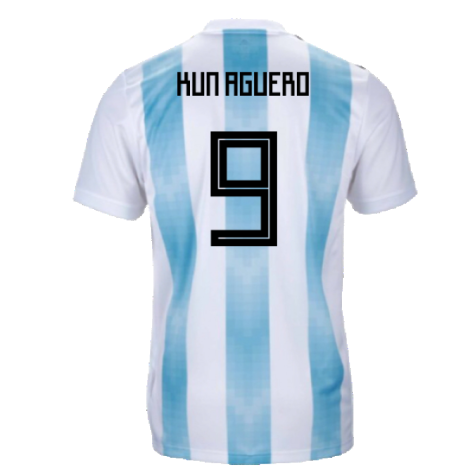 Argentina 2018-19 Home Shirt (XL) (Excellent) (Kun Aguero 9)