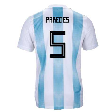 Argentina 2018-19 Home Shirt (XL) (Excellent) (Paredes 5)