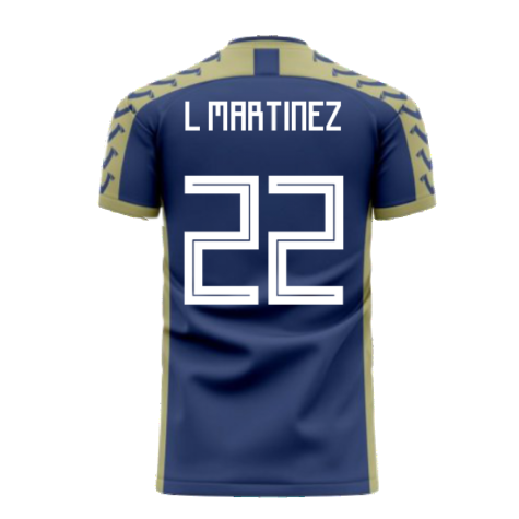 Argentina 2024-2025 Away Concept Football Kit (Viper) (L MARTINEZ 22)