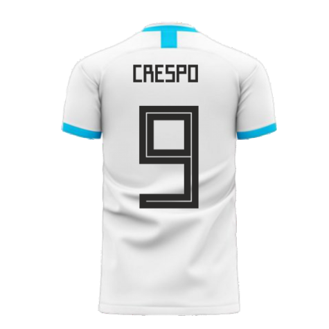 Argentina 2024-2025 Home Concept Football Kit (Libero) (CRESPO 9)