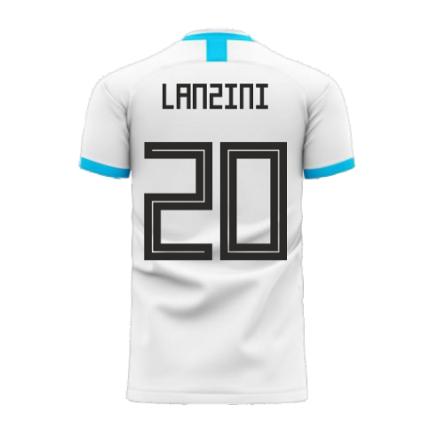 Argentina 2024-2025 Home Concept Football Kit (Libero) (LANZINI 20)