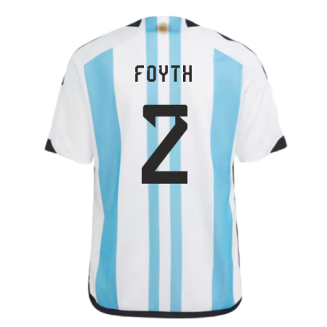 Argentina 2022 World Cup Winners Home Shirt - Kids (FOYTH 2)