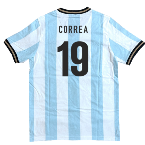 Argentina El Sol Albiceleste Home Shirt (CORREA 19)