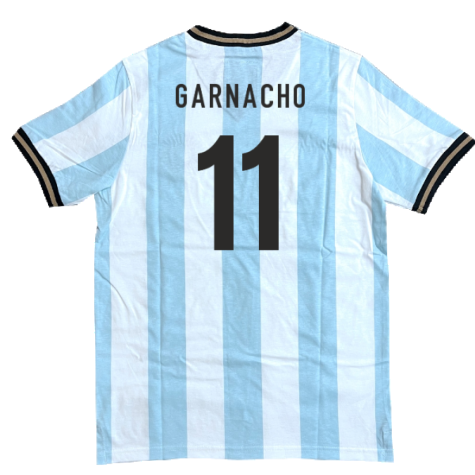 Argentina El Sol Albiceleste Home Shirt (GARNACHO 11)