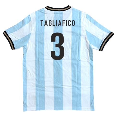 Argentina El Sol Albiceleste Home Shirt (TAGLIAFICO 3)