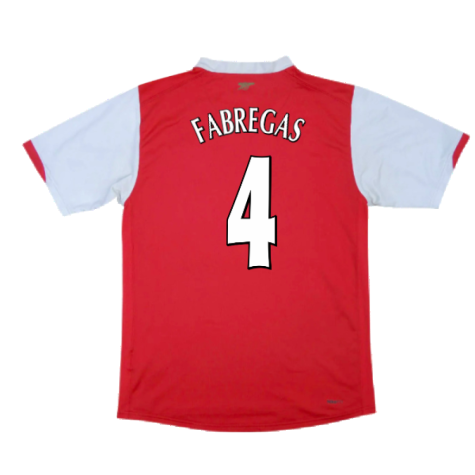 Arsenal 2006-08 Home Shirt (XL) (Excellent) (Fabregas 4)