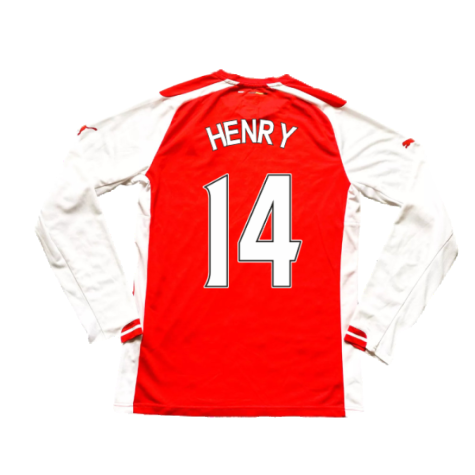 Arsenal 2014-15 Long Sleeve Home Shirt (L) (Excellent) (Henry 14)