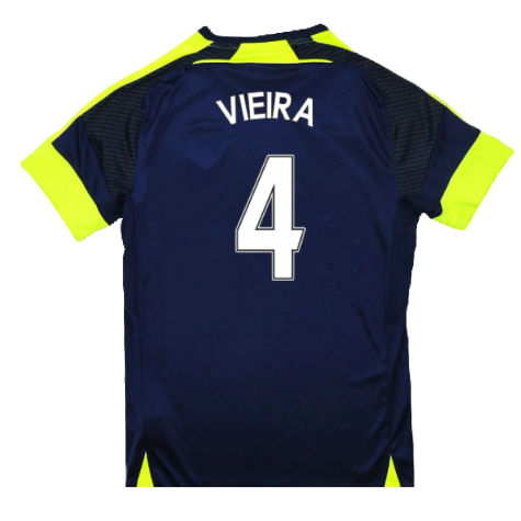 Arsenal 2016-17 Third Shirt (XXL) (Mint) (Vieira 4)