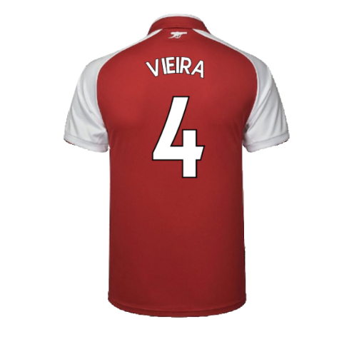 Arsenal 2017-18 Home Shirt (Excellent) (Vieira 4)