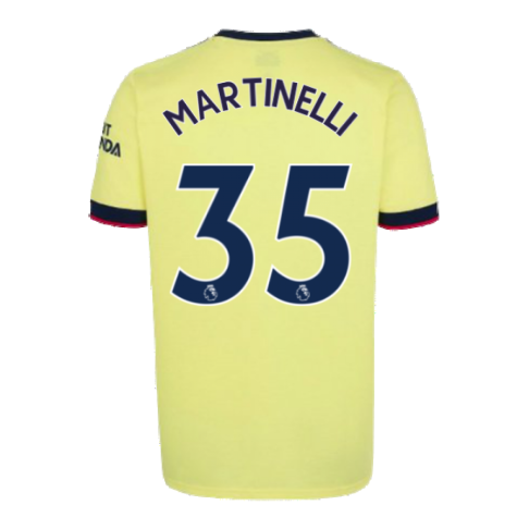 Arsenal 2021-2022 Away Shirt (MARTINELLI 35)