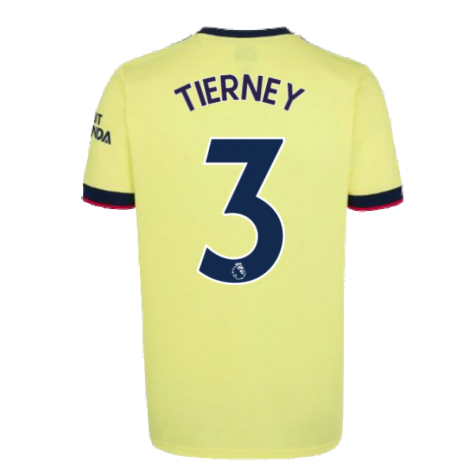 Arsenal 2021-2022 Away Shirt (TIERNEY 3)